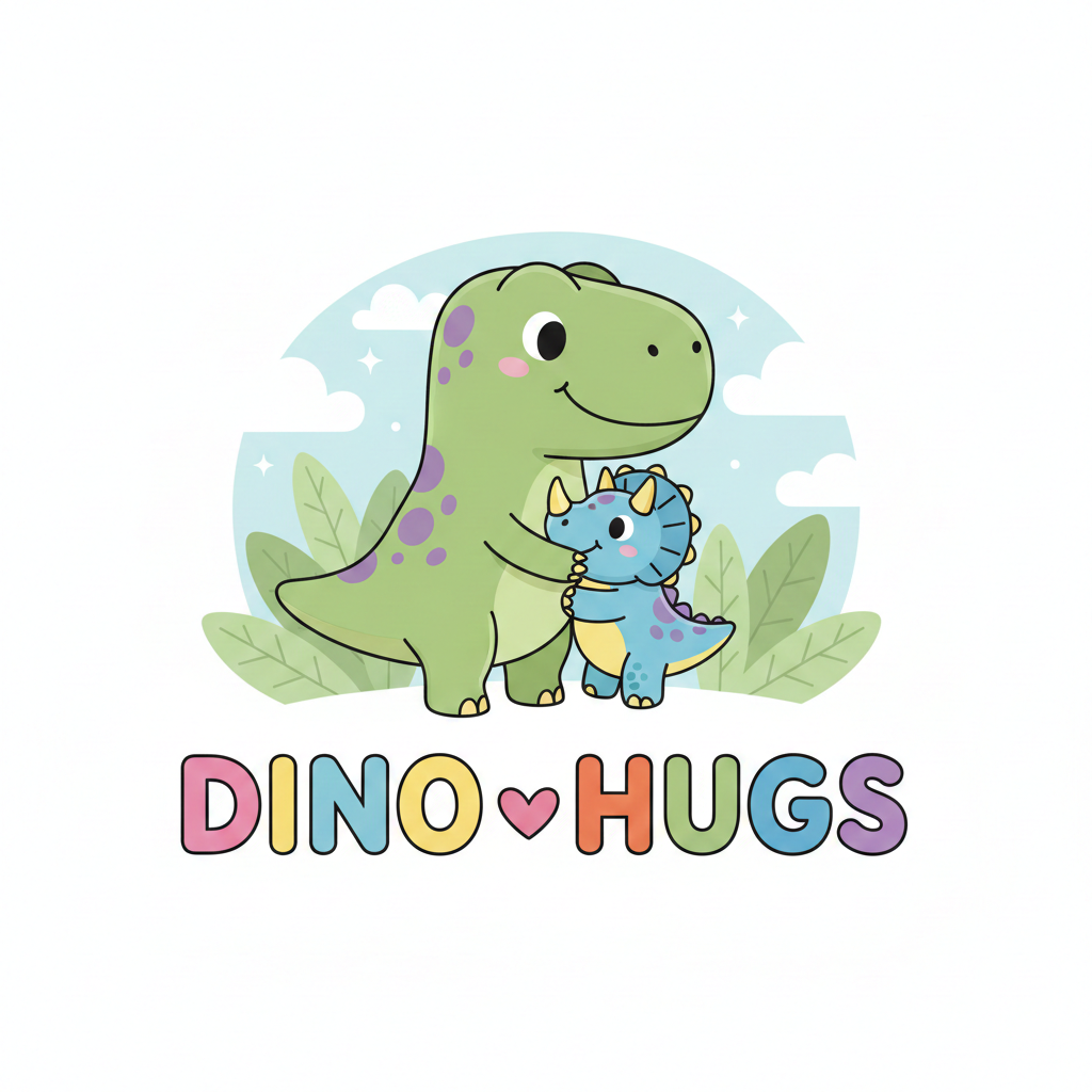 DinoHugs characters sharing smiles